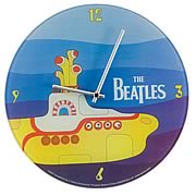 The Beatles Yellow Submarine Glass Wall Clock
